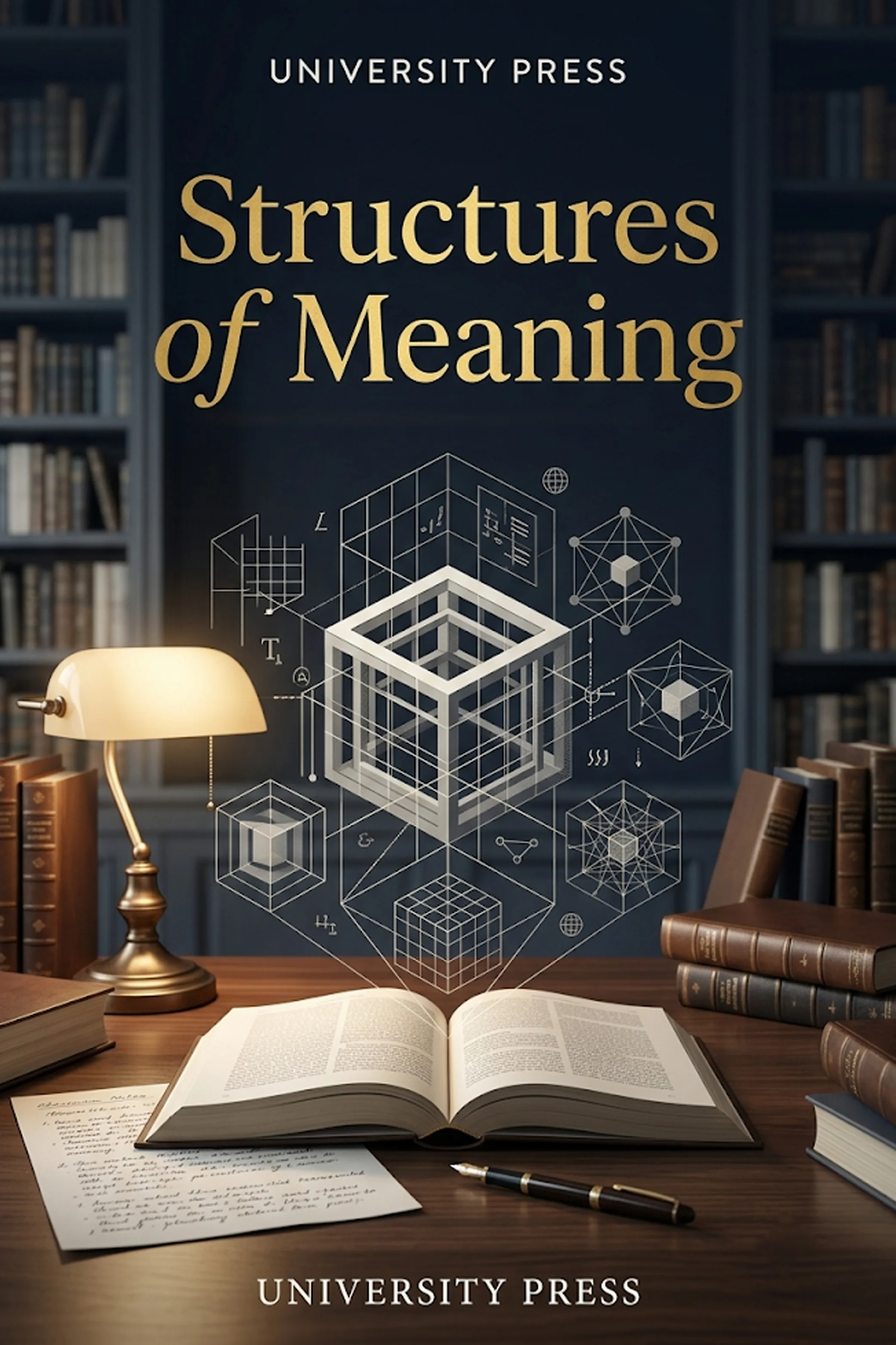 Original placeholder book cover titled Structures of Meaning representing the Academic category