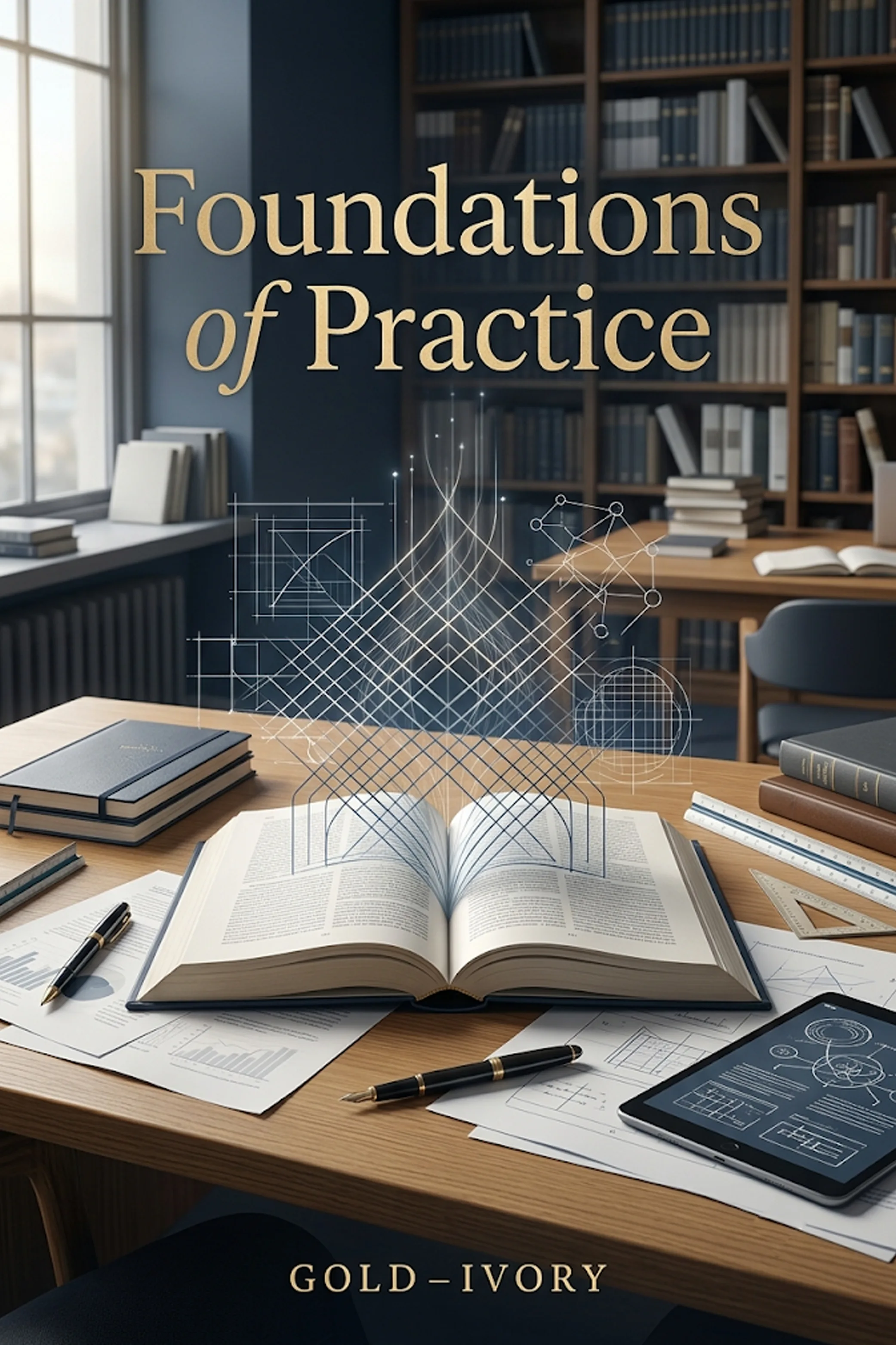 Original placeholder book cover titled Foundations of Practice representing the Academic category