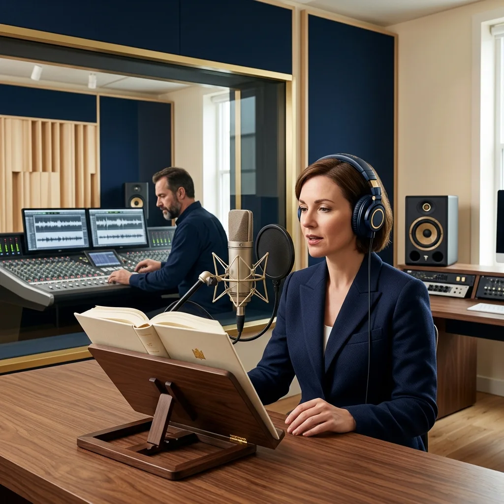Illustration representing Audiobook Production services at Pages N Prestige