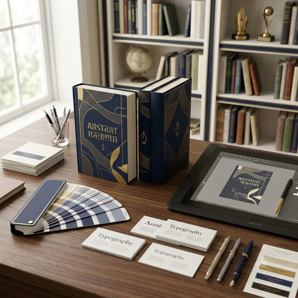 Illustration representing Book Cover Design services at Pages N Prestige
