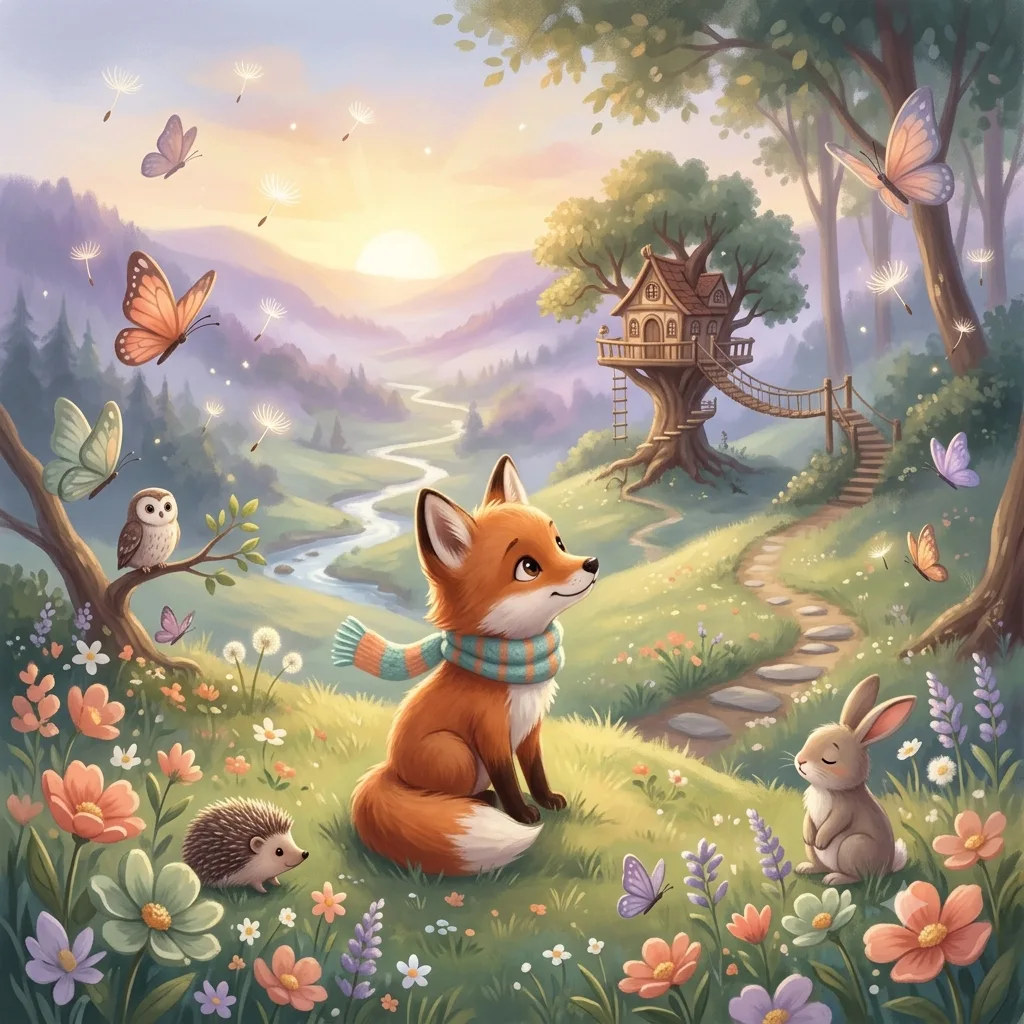 Sample swatch representing the Soft Digital Painting illustration style