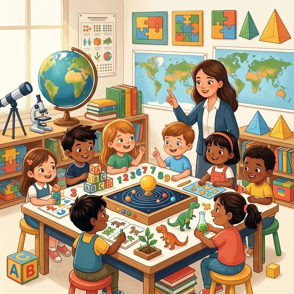 Sample swatch representing the Educational illustration style