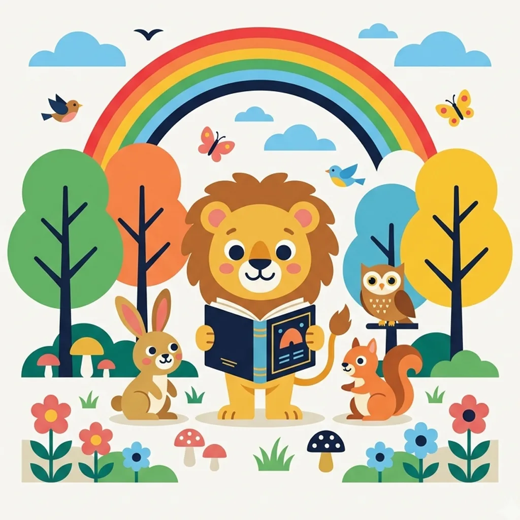 Sample swatch representing the Flat Vector illustration style